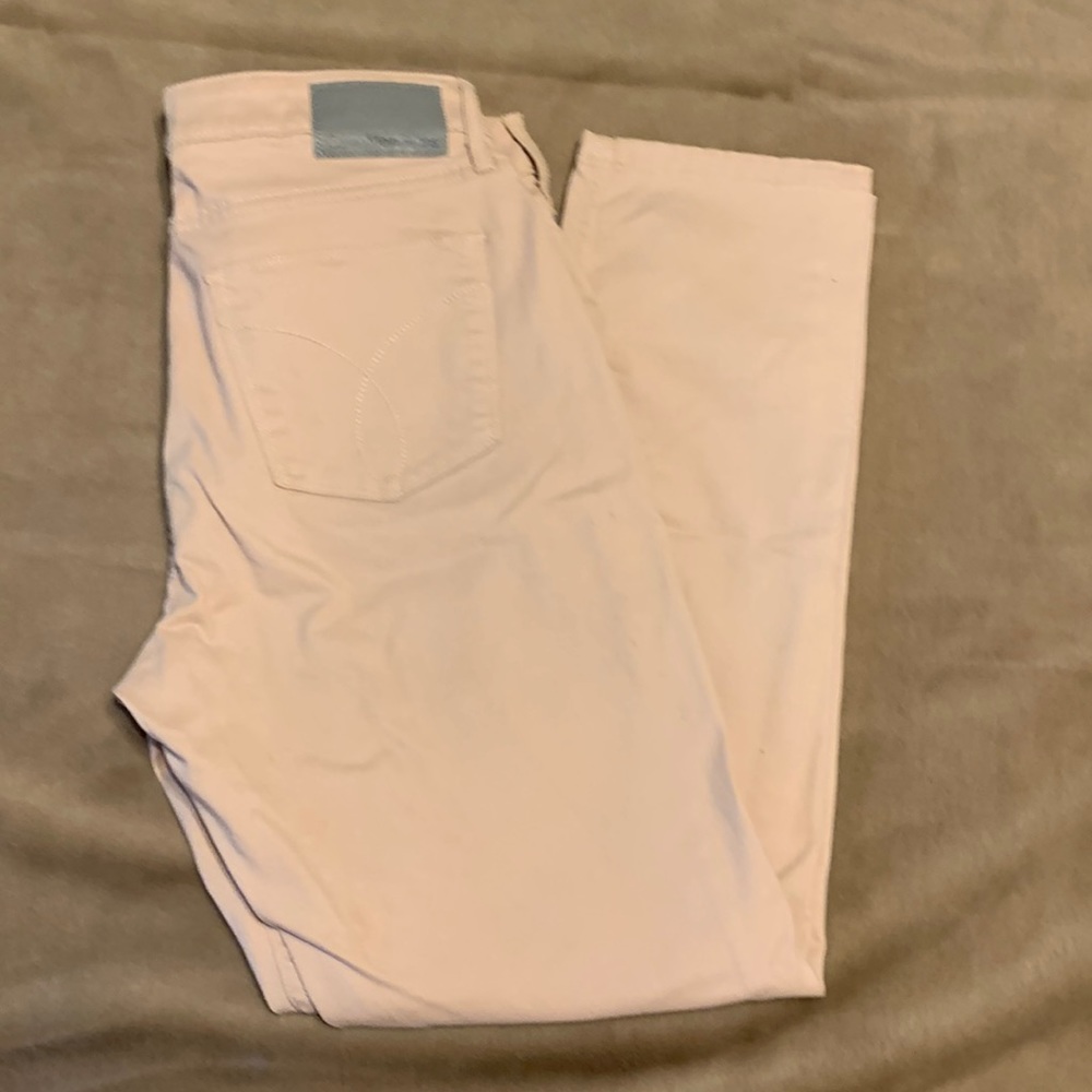 Calvin Klein soft denim size 12 peach/beige